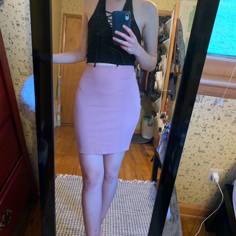 Blush Midi Bodycon Skirt